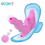 IKOKY Wearable Vibrator Clitoris Stimulator Wireless Remote G-spot Massage Erotic Female Masturbator Sex Toys for Women