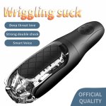 Automatic Piston Telescopic Vagina Real Pussy,Heat Sucking Voice Interaction Vibrator Machine Male Masturbator,Sex Toys For Men