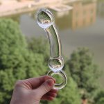 Orissi, ORISSI Erotic Tail Accessories of Double Ended Transparent  Glass Anal Butt Plug Beads for Men Women Bdsm Bondage Flirt Sex Toys