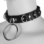 PU Leather Sexy Bondage Collar Exotic Necklace Restraints Slave Collar Fetish Choker with Chain Tassel Gay Fetish BDSM Sex Toys