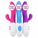 G-spot female dildo rabbit vibrator dual vibration silicone waterproof female clitoris clitoral massager female sex toys