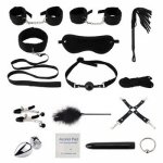 High Quality Exotic Accessories Nylon Sex Bondage Set Sexy Lingerie Handcuffs Whip Rope Anal Vibrator Adult Sex Toy for Couples