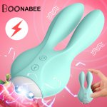 12 Frequency Electric Shock Vibrator Clitoris Nipple Stimulator Body Massage Wireless remote Rabbit Vibrating Sex Toys for Women