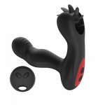 12 Speeds Rechargeable OMYSKY Vibrating Prostate Massager Butt Plug Anal Vibrator Sex Toys for Men Sex shop Testicle stimulation