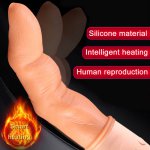 HESODA Finger Vibrator Smart Heating Electric Vibrator for Woman Vagina G Spot Stimulator Prostate Heating Dildo Climax Vibrator