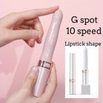 10 Speed Lipstick shape vibrator portable Privacy design dildo clitoral vibrator porno adult vibrators sex toys shop for women