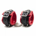 Sexy Adjustable Leather Handcuffs For Sex Toys For Woman Couples Hang Buckle Link Bdsm Bondage Restraints Exotic Accessories