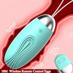 Sex Toys for Woman Wireless Remote Control 10 Speeds Vibrating Eggs Clitoris Stimulator Vaginal Massage Ball G- Spot Vibrators