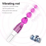 EXVOID Jelly Anal Beads Sex Toys for Women Long Stick Dilator Anal Vibrator Dildo Vibrator G-Spot Massager Butt Plug Silicone