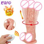 Wireless Remote Smart Heating Realistic Dildo Vibrator Sucking Big Penis Vagina Massager Sex Toy for Women Masturbation