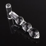Orissi, ORISSI Crystal Glass Dildos Anal Beads Butt Plug With  Anal Toys For Women Men Adult Products Female Masturbation Glass Dildo