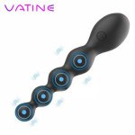 VATINE 10 Speed Prostate Massager Sex Toy for Women Erotic Clitoris Stimulator Vibrating Butt Plug Anal Beads Vibrator