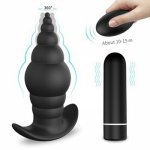 Remote Butt Plug Safe Silicone Anal Plug Anal Beads Vaginal Plug Vibrator Sex Toys For Woman Men Anal Dilator Toys For Adult