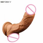 Zerosky, Realistic Male Penis Sleeves Dildos Enlargement Adult Sex Toys for Men Women Solid Head Extend Condom Penis Sleeve Zerosky