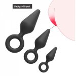 Pull Loop Anal Plug Silicone Adult Sex Toy of Woman Dildo Butt Plug For Men Gay Sex Products  Sex Accessories Masturbation