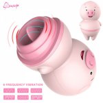 New Cute Pig Tongue Licking Vibrator Vagina Clitoris Stimulator Lick Massager Sex Tools for Women Orgasm Toys Nipple Masturbator