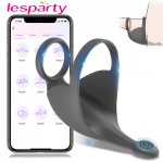 Vibrating Penis Massager Male Chastity Cock Ring Sex Toys for Men Wireless Remote Control Testicle Vibrator Men's Masturbator