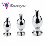 Pull Ring Handle Metal Anal Plug Small Medium Big Anal Toys Stainless Steel Butt Plug Gay Sex Toy Sex Shop For Woman For Couples