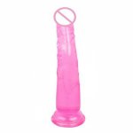 New model simulation penis sex Transparent Crystal Colorful Simulation Dildo Female Masturbator Fake Penis Crystal penis