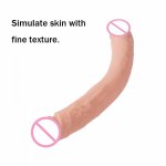 lesbian dildo Three sizes of double head penis simulation double head dildo G-spot masturbation double head simulation skin