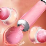 Nipple Sucking Oral Sex Toys for Women Clitoris Stimulate Sucker Vibrator Breast Massager Tongue Vibrators for Woman Magic Wand