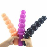 Wulianzhu anal expander with handle penis anal plug masturbation device to stimulate gourd ball silicone couple sex toys pink