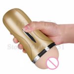 2020 Double Channel Realistic Vagina Anal Male Masturbators Cup,Artificial Real Pussy Erotic Sex Toys For Men Masturbation