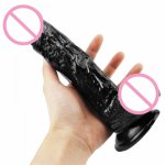 21.5*4cm Female Masturbation Dildo Suction Cup Penis Big Dick No Vibrator Adult Toys Sex Lovers Game Phallus Sex Toys For Woman