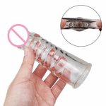 Reusable Silicon Condom With Spike Dotted Penis Sleeve For Men Dildo Sheath Condoms Extender Sleeve Penis Cocks Cover Sex Toys
