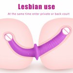 Strapon Dildo Realistic Sex Toys Double Head Soft Silicone Vagina Anal Masturbator Gay Lesbian Adult Sex Toys For Woman Lestbian