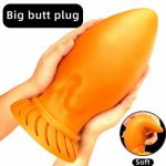 Silicone Super Huge Anal Plug Big Butt Plug Beads Anus Expansion Stimulator Soft Big Dildo Erotic Anal Sex Toys For Woman Men