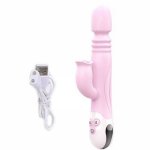 12 Frequency Vibration Heating Telescopic Vibrator G Spot Massager Clitoris Licking Thrusting Stimulator Adult Sex Toy for Women