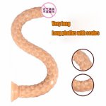 Super long female masturbator soft and fully realistic scales enhance friction simulation dildo passionate adult sex toys