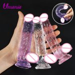 Small Dildo With Suction Cup Woman Anal Masturbator Sex Toy Woman Soft Faloimitator Realistic Penis For Beginners Dildo For Anal