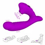 10-frequency Clitoral Sucker G-spot Stimulation Dildo Vibrator Dual Motor Female Masturbation Blowjob Adult Sex Toy for Couples