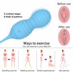 Remote Control Ball Silicone Kegel Exercise Vibrating Ball Vibrator Sex Toys for Women Adult Toy A6HC