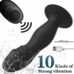 10 Speeds Anal Vibrator Sex Toys For Men Women Strong Sucker Unisex G-spot Vibration Vibrating Butt Plugs Male Prostate Massager