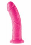 Klasyczne realistyczne dildo dillio 21cm różowy | 100% dyskrecji | bezpieczne zakupy