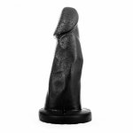 Dildo analne dong all black 27cm czarny | 100% dyskrecji | bezpieczne zakupy