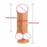 Realistic Dildo Huge Flesh Dildo Soft Material Huge Big Penis With Suction Cup Sex Toys for Woman Strapon Female Masturbation 18