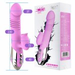 Leten, Leten Sucker Vibrator Heating Automatic Telescopic Dildo Tongue Licking Clit Orgasm Vaginal G Spot Massage Sex Toys for Woman