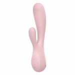 Wibrator króliczek z aplikacją - satisfyer mono flex vibrator   różowy