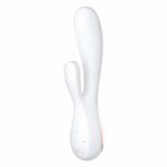 Wibrator króliczek z aplikacją - satisfyer mono flex vibrator   biały