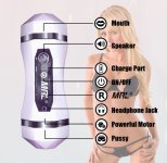 Male automatic masturbate machine realistic vagina pussy oral electric auto suck vibrating masturbator device Sex toy for men