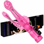 Sex G Spot Dildo Rabbit Vibrator for Women Dual Vibration Silicone Waterproof Female Vagina Clitoris Massager Sex Toys For Women