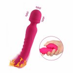 10 Speeds Vibration Heating Wand Vibrator Big Dildo For Women Vagina Erotic Sex Toys For Woman Adult Female Vibrators Massager