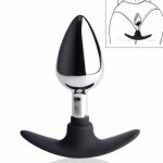 3 Size Anal Plug Stainless Steel Anchor Anal Plug Removable Butt Plug Stimulator Anal Dildo Sex Toys Prostate Massager