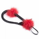 Adult Games Leather Feather Flirting Spanking Sexy Paddle Fetish BDSM Whip Bondage Flogger Erotic Whip Toys Sex Toys for Couples