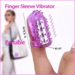 Female Vagina Massager Finger Vibrator Nipple Clitoral Stimulator Waterproof Sex Toy Mini Vibrator Dildo