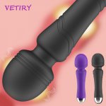 Wireless Dildos AV Vibrator Magic Wand for Women Clitoris Stimulator USB Rechargeable Massager Sex Toys for Muscle Adults